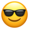 Smiling Face With Sunglasses emoji on Apple